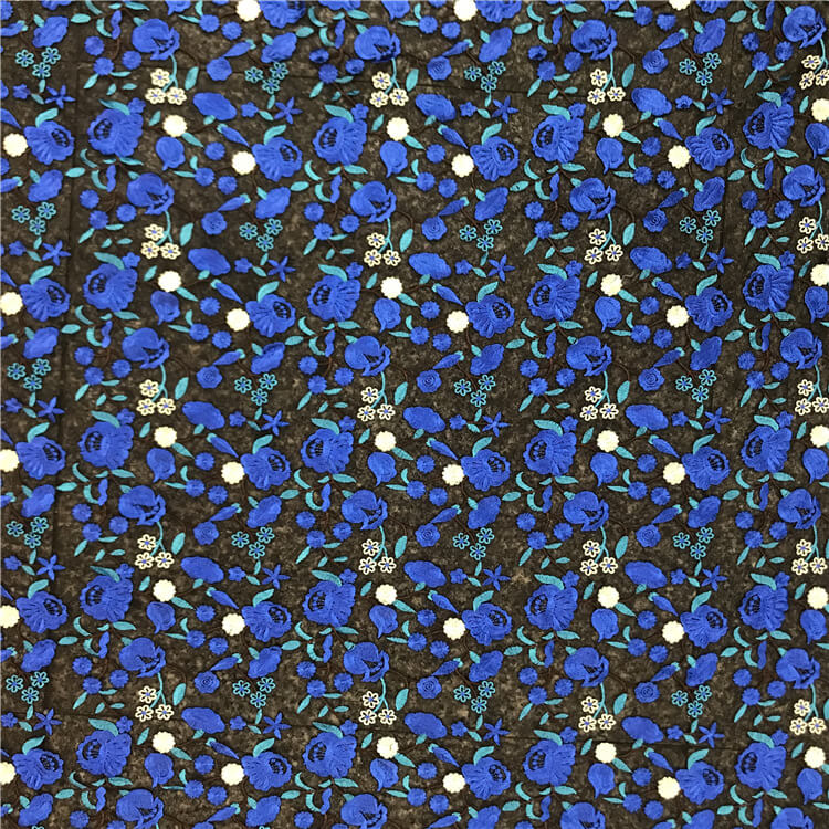 Water Soluble Polyester Embroidered Fabric for Apparel Wholesale Suppl 6